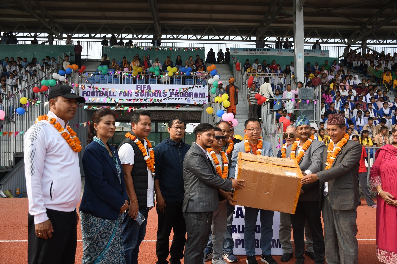तीन हजार विद्यार्थीको सहभागितामा फिफा फुटबल फर स्कुल कार्यक्रम उद्घाटन