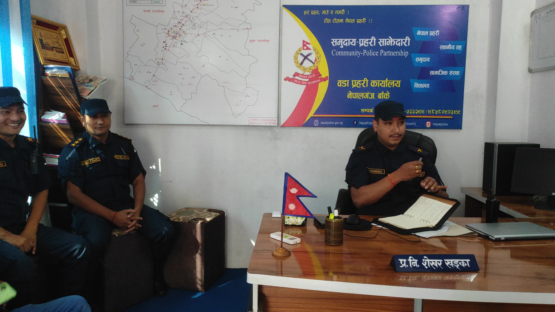 नेपालगञ्जमा शान्ति सुरक्षामा कुनै कमी हुन नदिने प्रतिबद्धता ः निरीक्षक खड्का