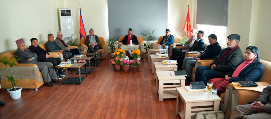 प्रत्यक्षतर्फका उम्मेदवार टुङ्ग्याउन एमाले सचिवालय बैठक