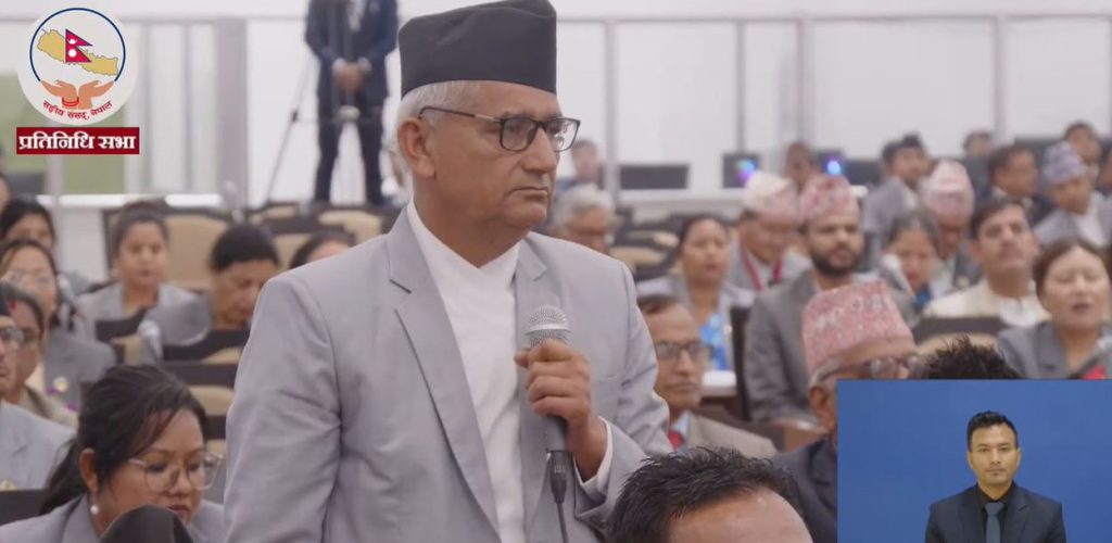 प्रधानमन्त्रीले दिनुपर्ने जवाफ अर्थमन्त्रीले दिन लागेपछि संसद्‍मा नियमापत्ति